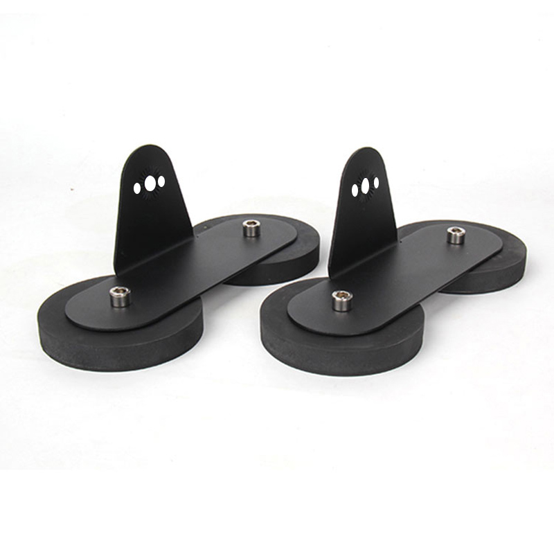 Billys magnet takkrok ledet bar brakett gummi magnetisk billampe holder ledet stråle suger stativ til arbeidslys / offroad bar: Hele settet