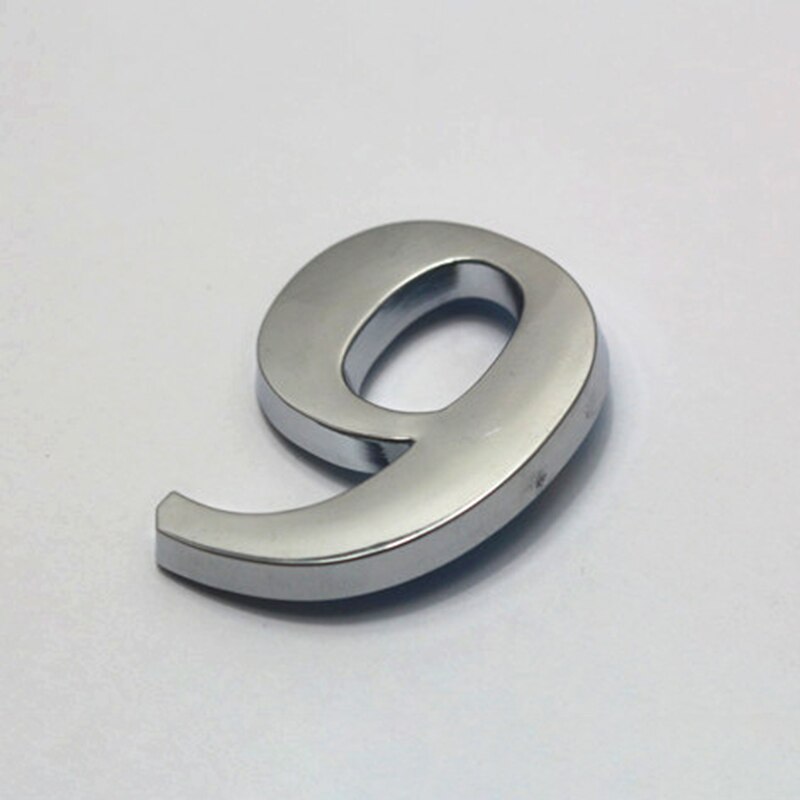 0-9 House Number Sign Self Adhesive Address Digit Sticker Plate Numeral Door Plaque for Home Hotel VJ