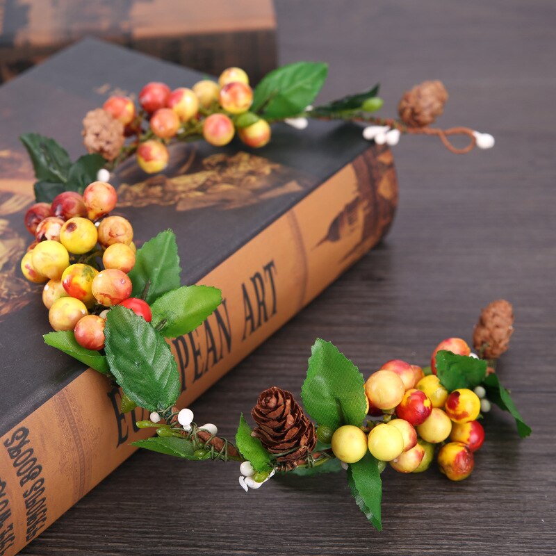 Bruden er hodet blomst farget frukt krans