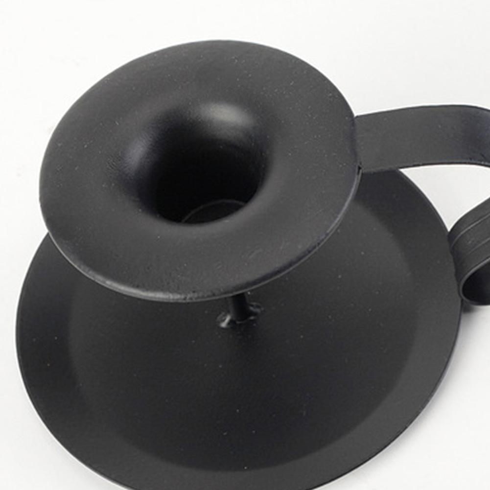 Wrought Iron Retro Taper Candle Holders Candlestick Stand Home Decor Candlelight Dinner Kitchen Candelabrum Decoration Holder