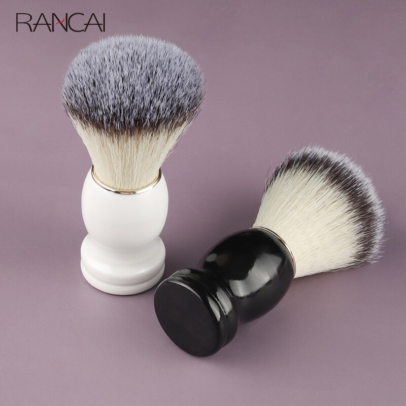 Beard Shaving Brush Makeup brushes 1pcs Wooden Handle Bristle Hair Salon Barber Soap Foam Shave Men Facial Cleaning Tools
