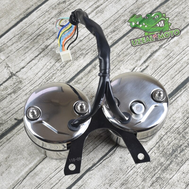 12V Moto Speedometer Replacement LCD Digital Speedometer Tachometer Odometer Water Temp Fuel Gauge Motorcycle Fuel Meter