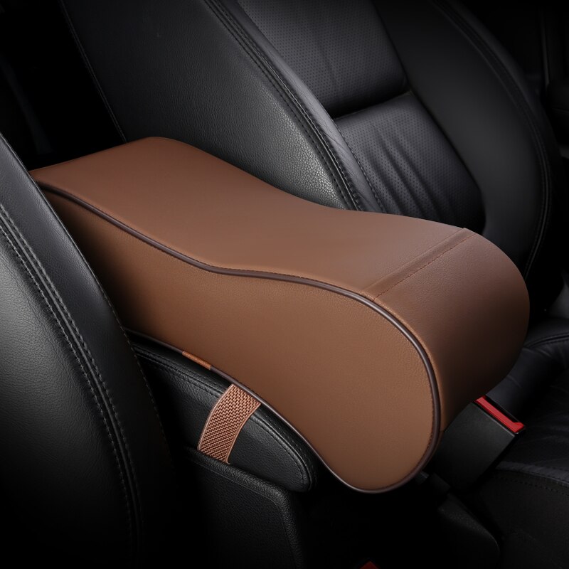 AutoSunShine Lederen Auto Center Console Armrest Opbergdoos Zwart