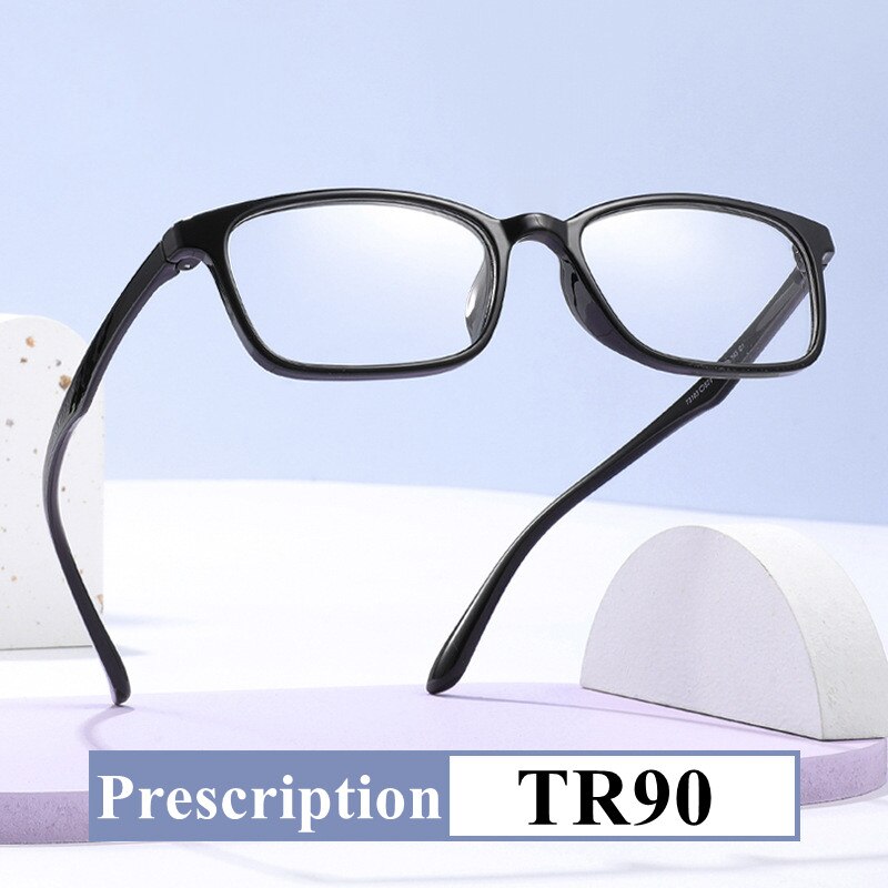 Retro Prescription Glasses Ultralight TR90 Photochromic Progressive Multifocal Reading Glasses Anti Blue Ray Myopia Glasses