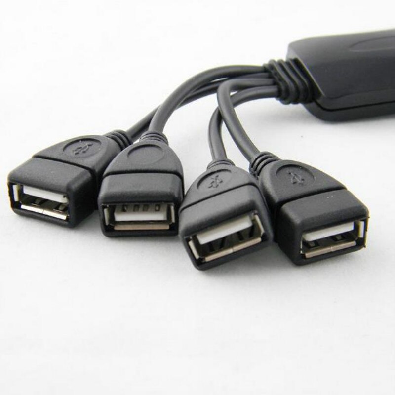 Mini smart hub hubs expansion splitter adapter 4 port usb 2.0 480 mbps för bärbar dator laptop pda pc