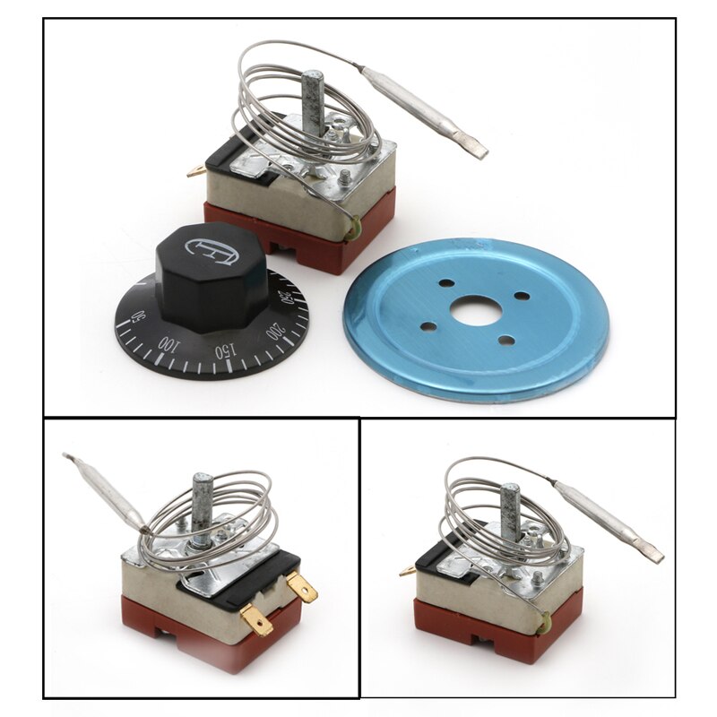 Dial Thermostat Temperature Control Switch For Electric Oven AC 220V 16A 50-300C Degree