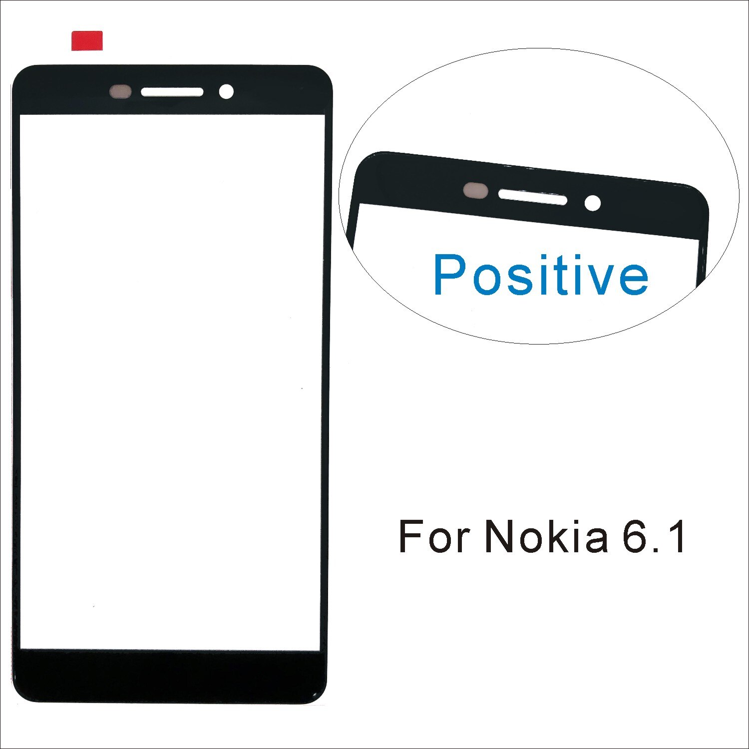 5.5'' (No Mobile Touch Screen) Outer Glass For Nokia 1 Plus 2.1 2.3 3.1 Plus 5.3 6.1 6.2 7.2 Front Glass Panel cover Replacement: 6.1