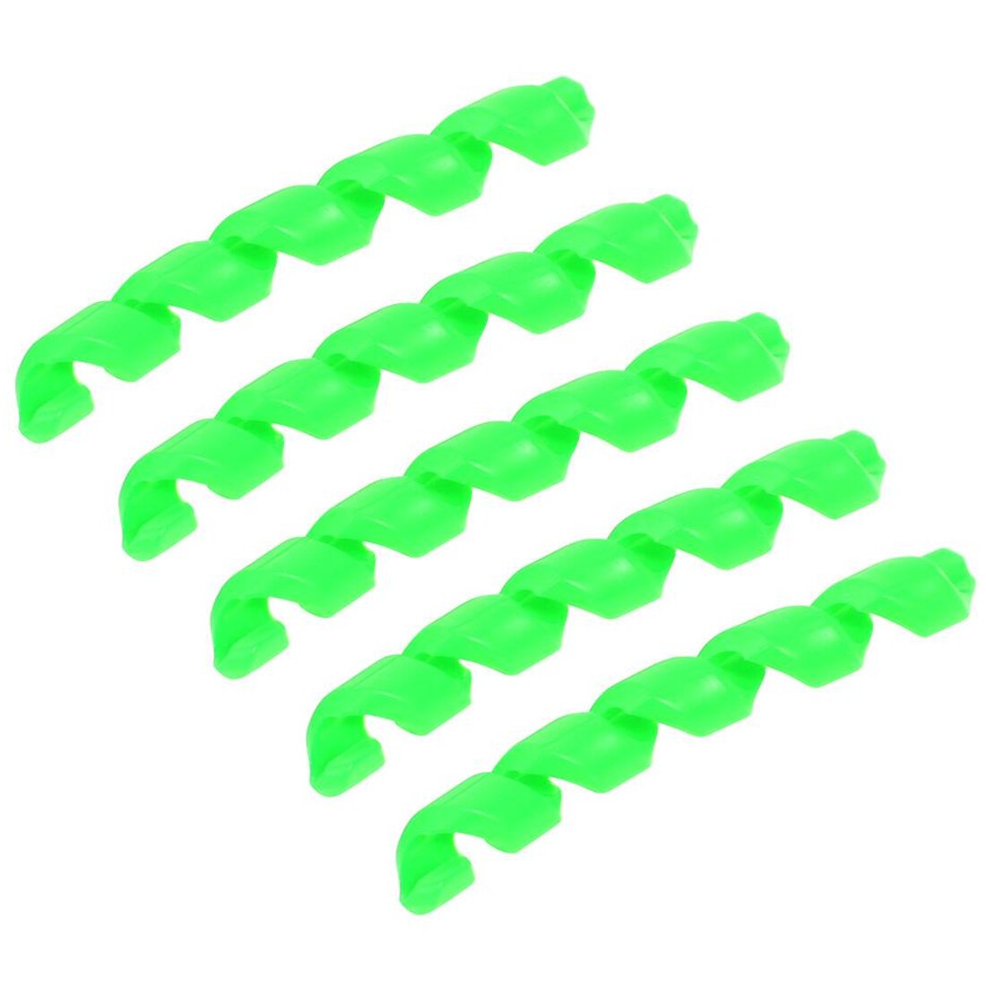 5Pcs Fiets Remkabel Protectors Behuizing Rubber Protector Anti-Wrijving Fietsframe Fietsen Wrap Guard Buizen: green