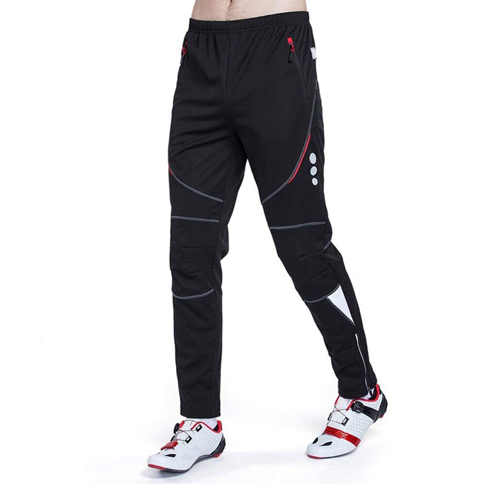 Heren fietsbroek sportbroek winddicht thermisch fleece winter fietsen hardlopen sportbroek broeken