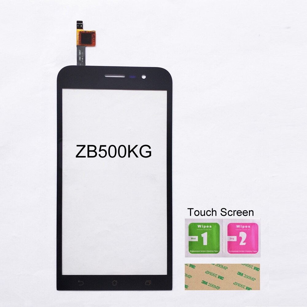 5.0 ''Touchscreen Für Asus Zenfone Gehen ZB500KG Touchscreen Digitizer Sensor Glas Tafel Ersatz: ZB500KG schwarz