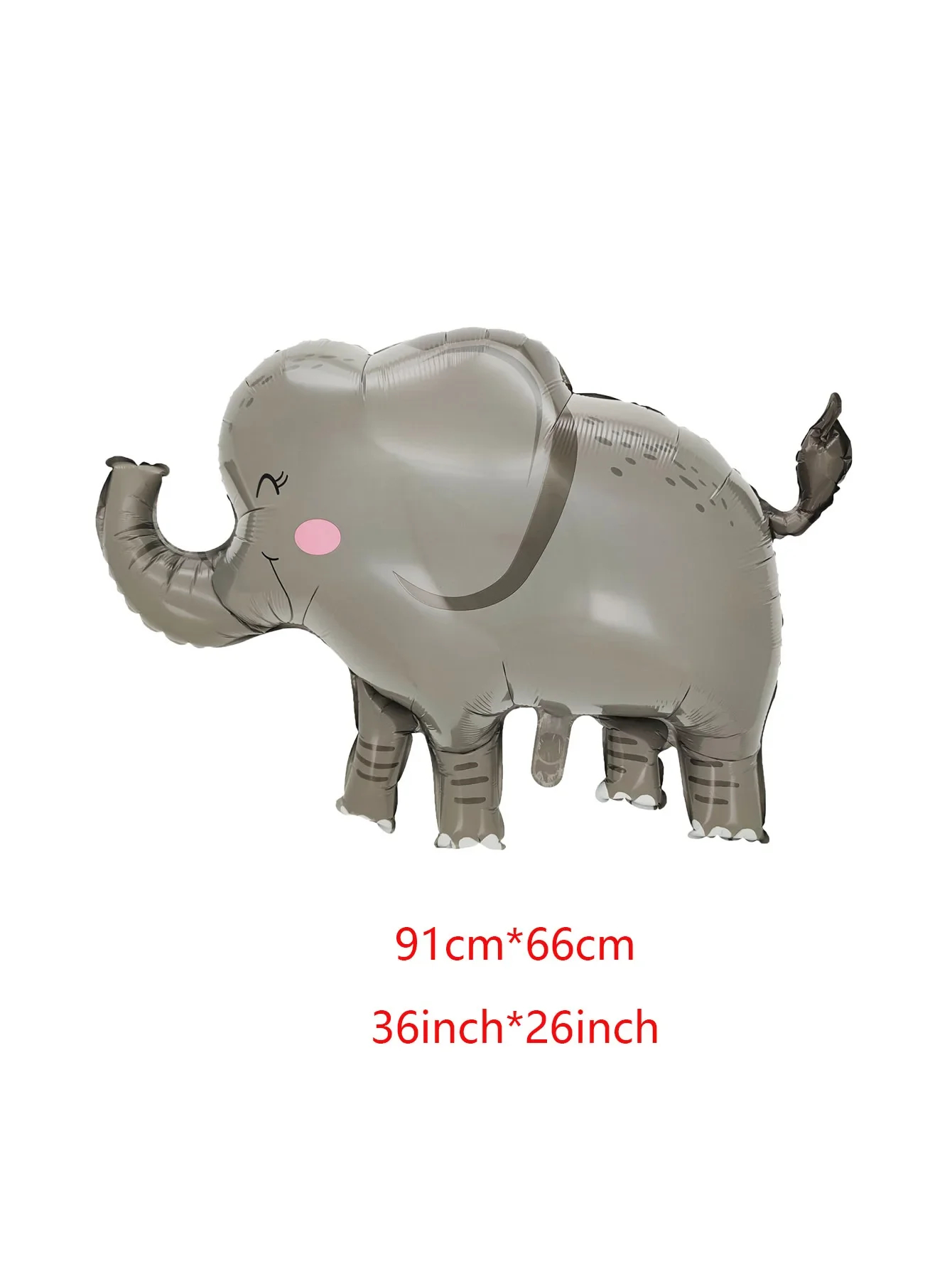 Globos de aluminio de animales grandes, mono, León, cebra, elefante, jirafa, cocodrilo, decoraciones para de cumpleaños y Día de los niños: Amarillo fluorescente