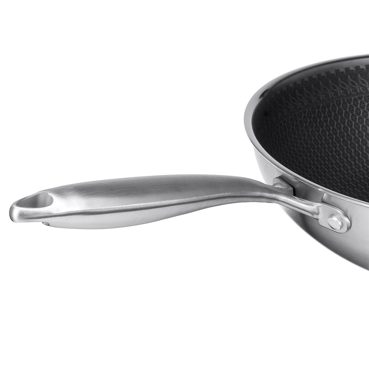 28Cm Rvs Koekenpan Nonstick Fry Pan Inductie Compatibel Multipurpose Kookgerei Gebruik Voor Thuis Keuken Of Restaurant