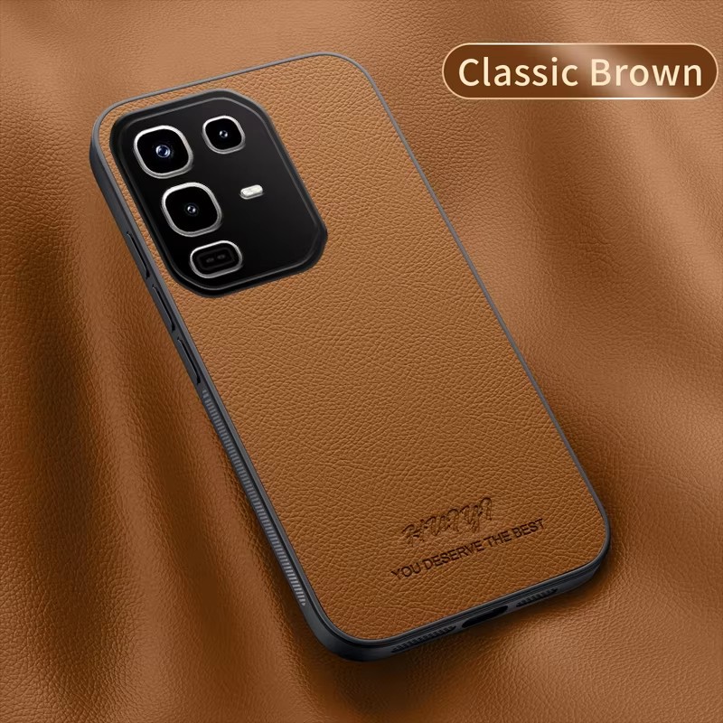 Funda protectora suave con imán de piel sintética para Infinix Note 50 Pro, funda trasera para Infinix Note50 50Pro, carcasa completa para teléfono: Madera / Negro