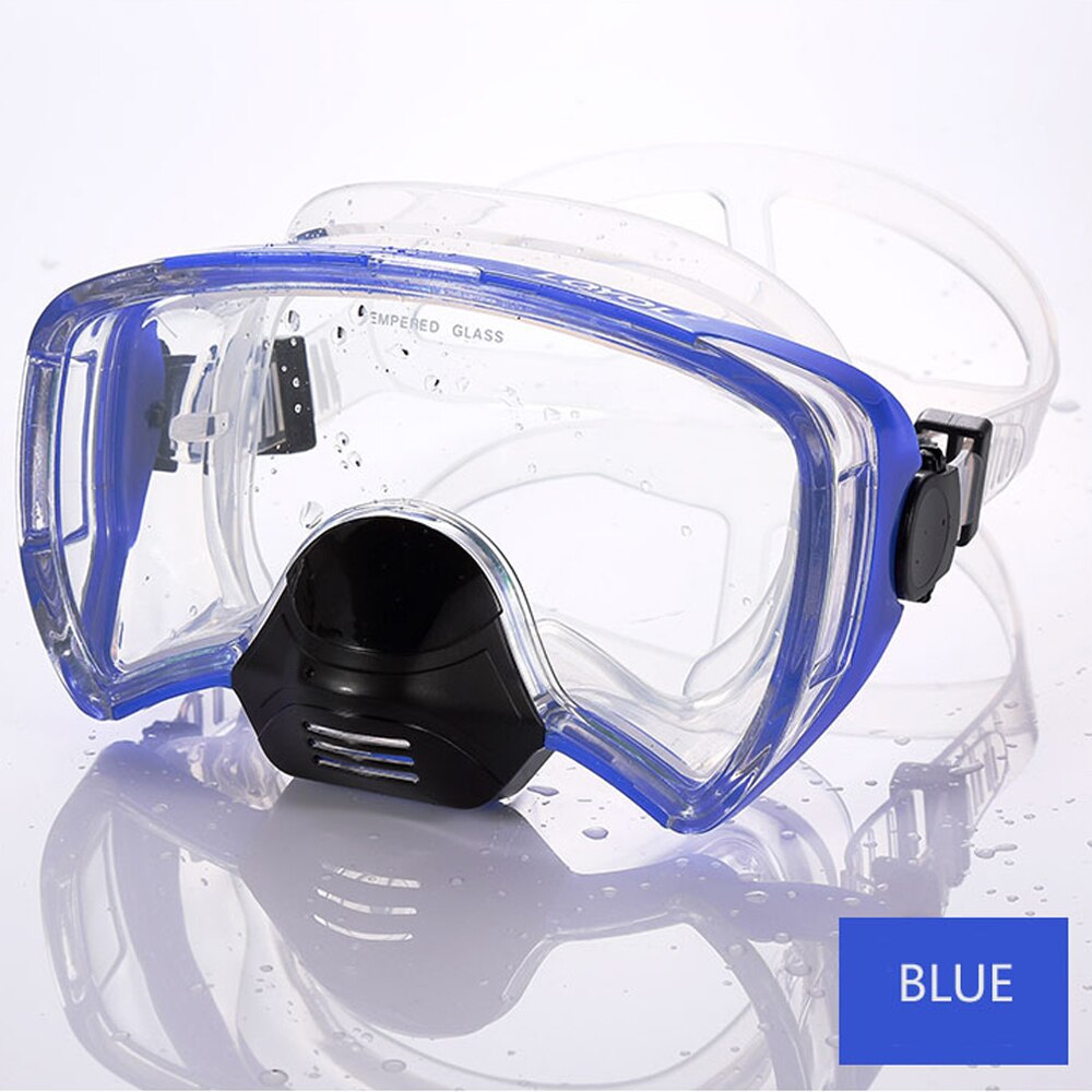 GTOS wide one vision scuba free diving mask Dive and Snorkeling Mask one lens standard adult size clear silicone belt