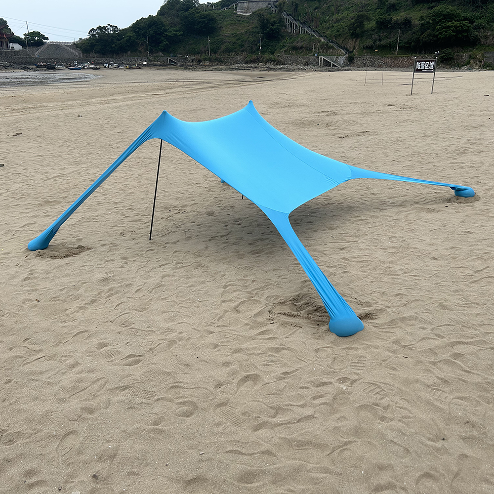 Outdoor Strand Zelt Sonnenschutz Camping Shades Zelte Winddicht Einteilige Strand Baldachin Zelte UPF50 + Tragbare Familie Zelt