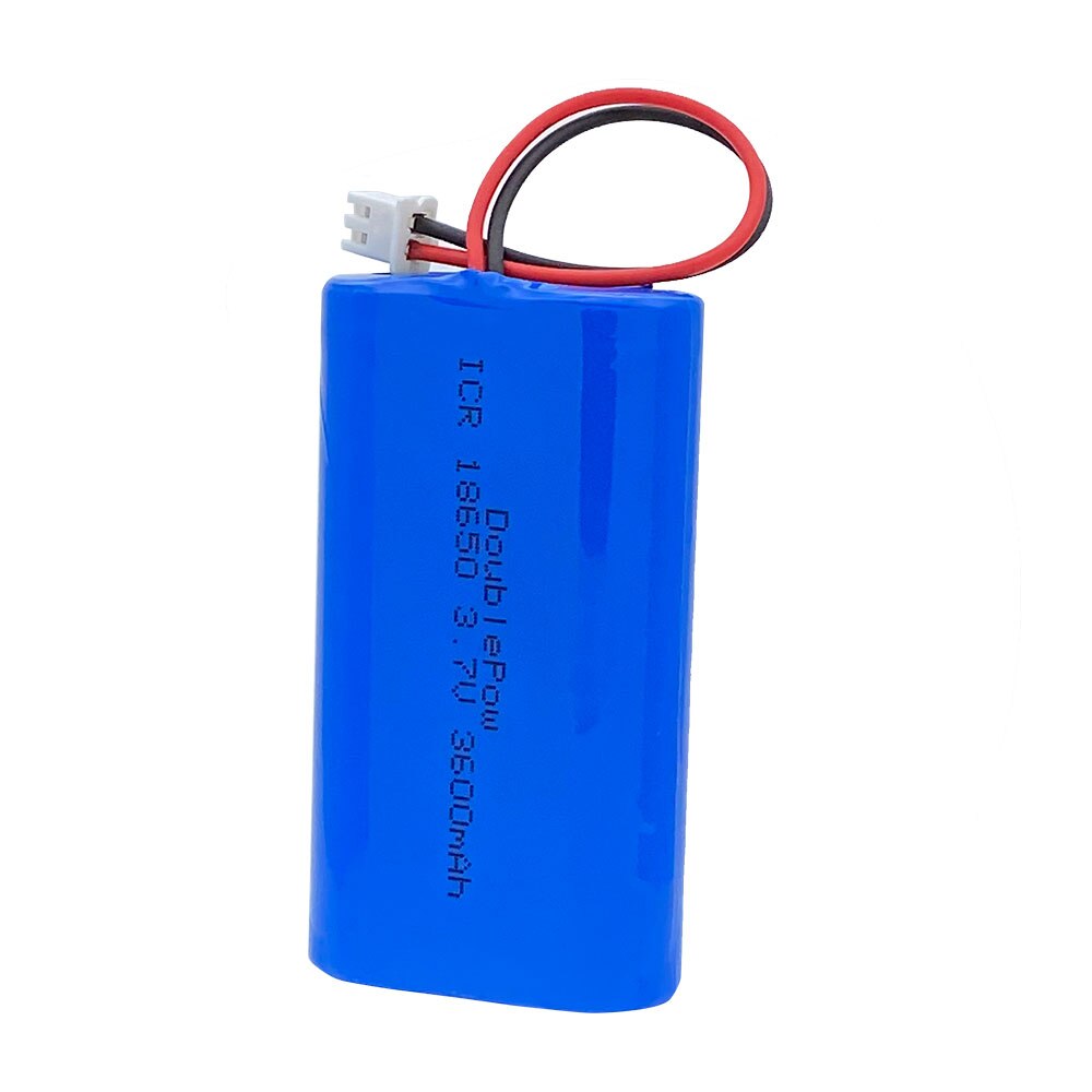 3.7V 18650 bateria litowa 3600mAh/5200mAh 18650 ładowalny akumulator megafon głośnik płyta ochronna + XH-2P wtyczka