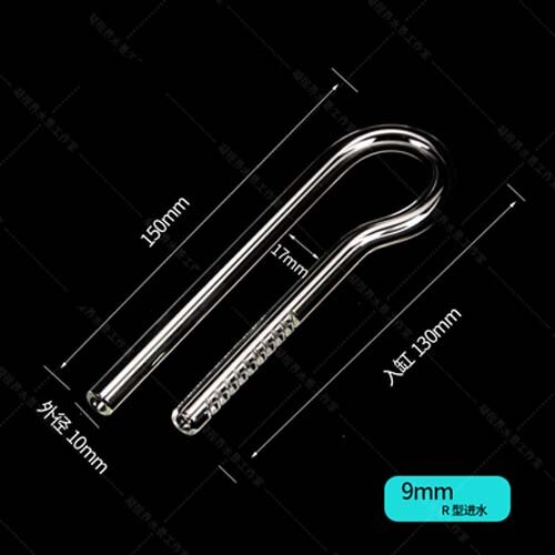 Mini nano Glas rohr lilie Jet zufluss abfluss violett Dreh Mini nano zufluss abfluss ADA Aquarium Filter zubehör: Jet Zufluss 9mm