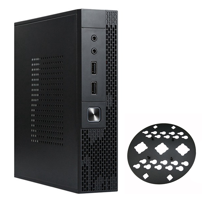 TX02 ITX Case+Back Mount Bracket HTPC Chassis Case Mini Desktop Computer Case Industrial Control ITX Enclosure: Default Title