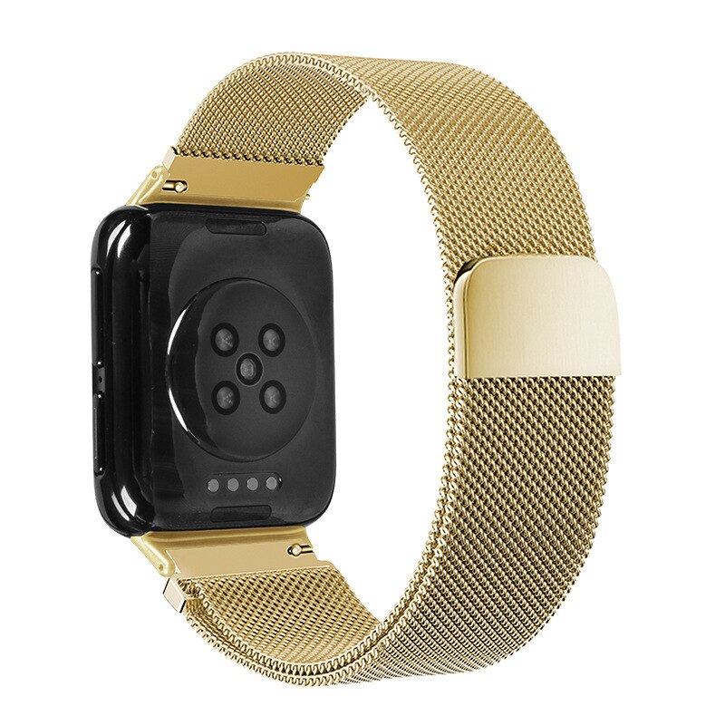 Correa de Metal de acero inoxidable para OPPO Watch, correa de bucle magnético para OPPO Watch 2, banda de reloj inteligente de 46MM y 41mm: xyst-gold / oppo 1 46mm