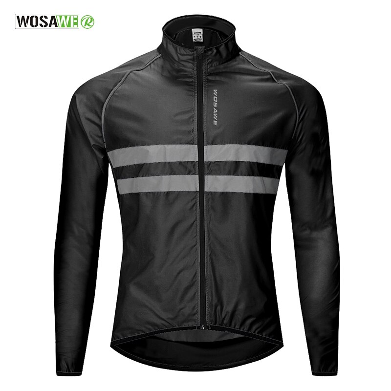 Reflektierende Radfahren Windjacke Männer Sicherheit Weste Wind Mantel Fahrrad Kleidung Radfahren Mantel Bike ropa ciclismo Winddicht MTB Jacke