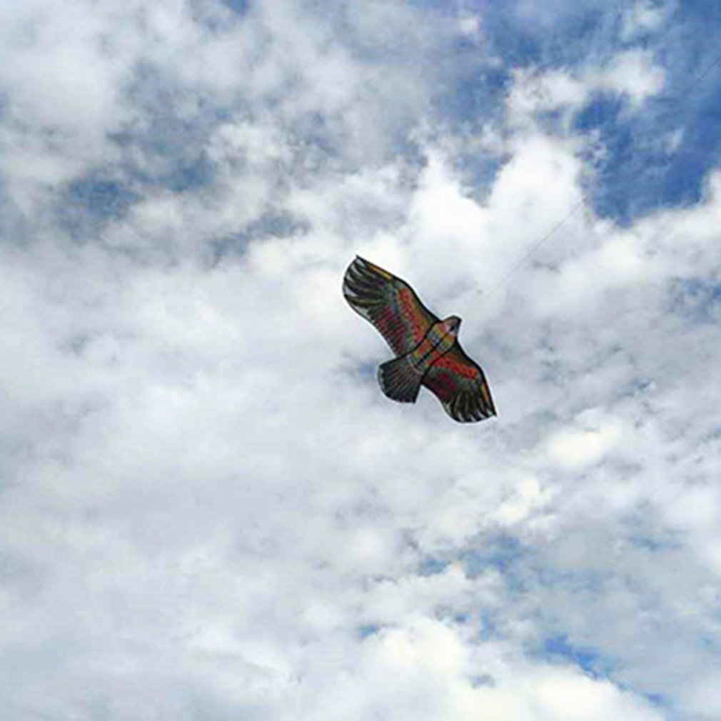 1.1m/1.2m aigle cerf-volant Polyester fibre de verre tige fait à la main Triangle cerf-volant étanche à la pluie soie étanche jouets de plein air jardin tissu jouets
