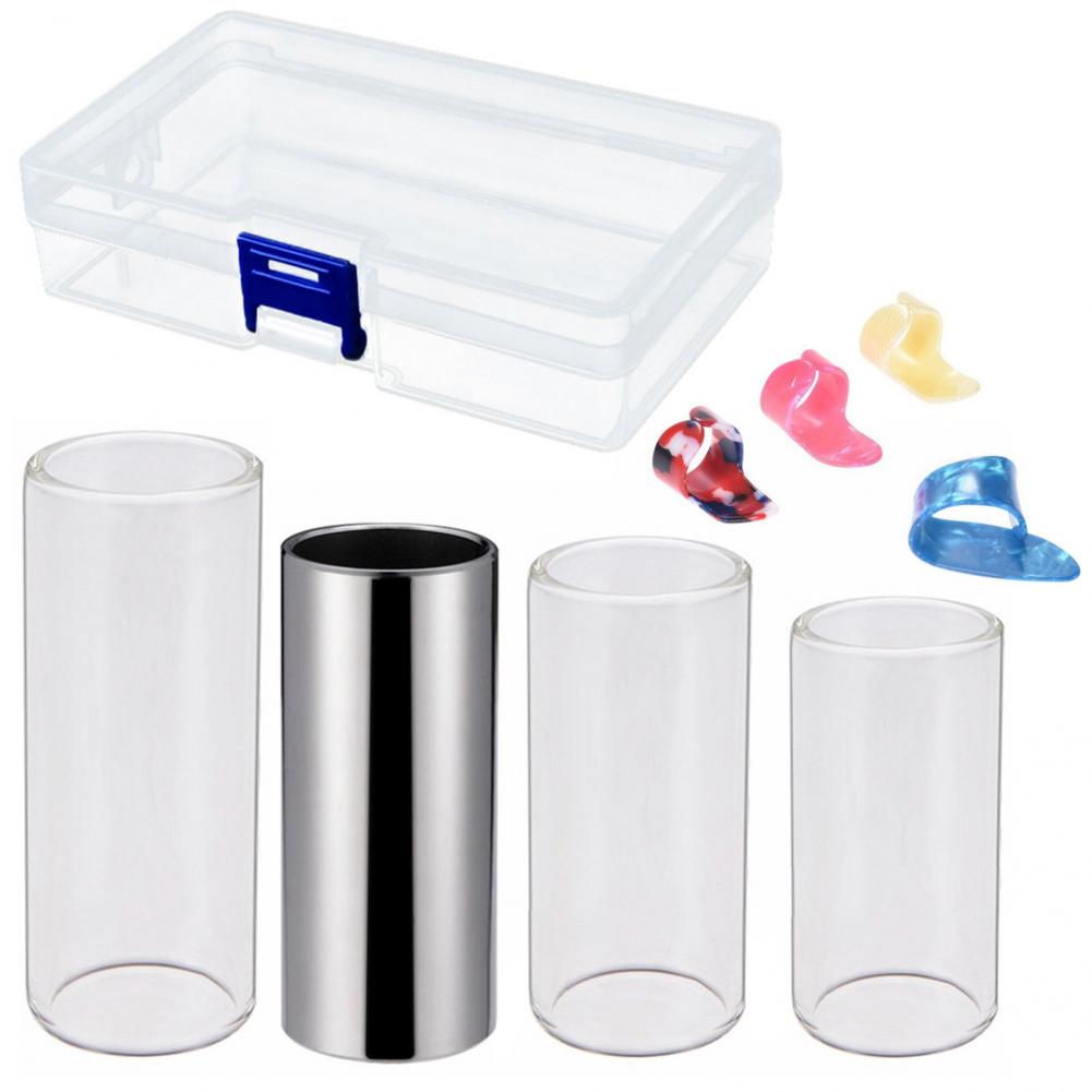 Delicate Compact Herbruikbare Staal Gitaar Slide Finger Picks Instrument Accessoires Gitaar Slide Elektrische Gitaar Slider