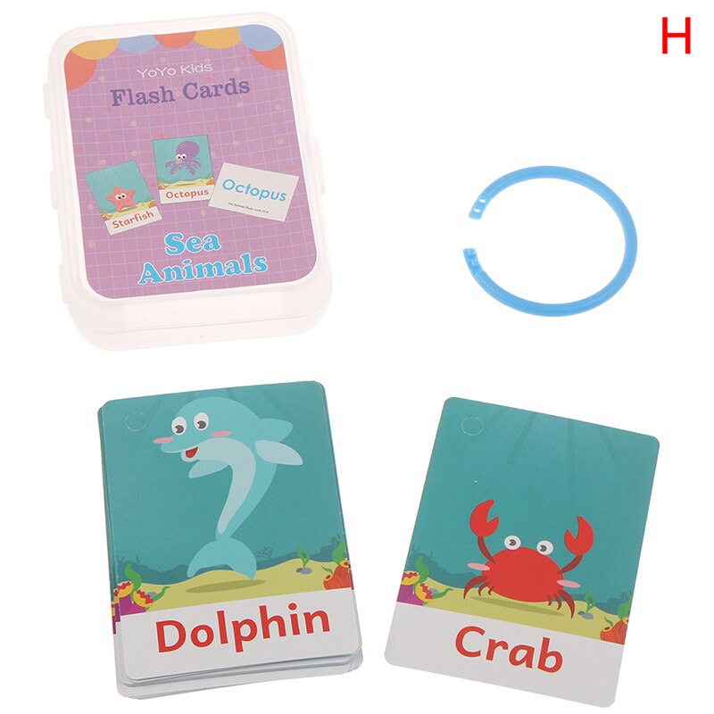 Handgeschreven montessori 26 letters engels flashcard vroege ontwikkeling educatief speelgoed voor kinderen kind met gesp: H