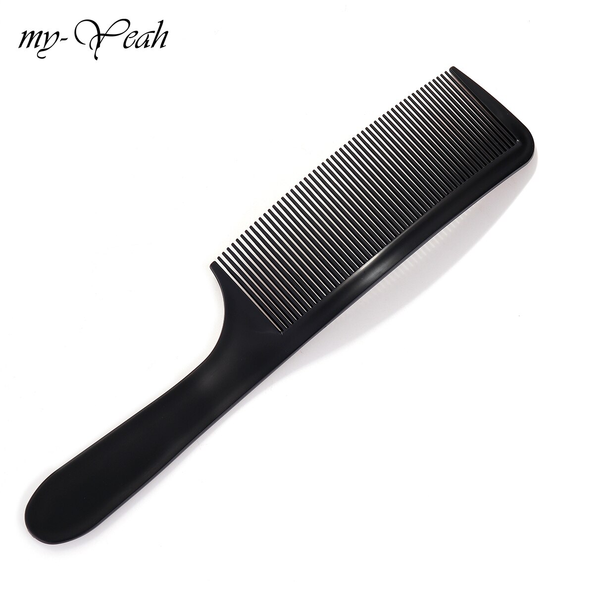 2 farger ultra tynt hår kam antistatisk anti-skli håndtak s bue hårklipp buet kam salong frisørverktøy: Svart