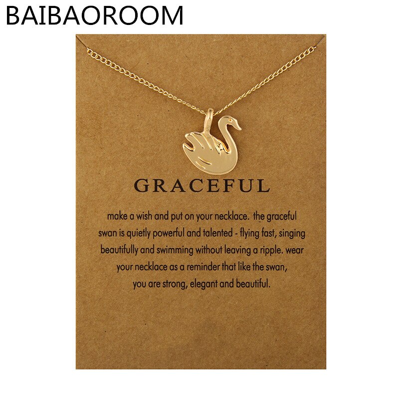 Mode-sieraden Graceful Swan Ketting Hanger Voor Vrouwen