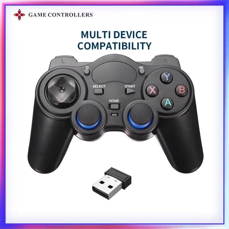 2.4G Wireless Game Gamepad Joystick Gamepad with USB Receiver for PS3 /PC/Android Smartphone/Super Console X