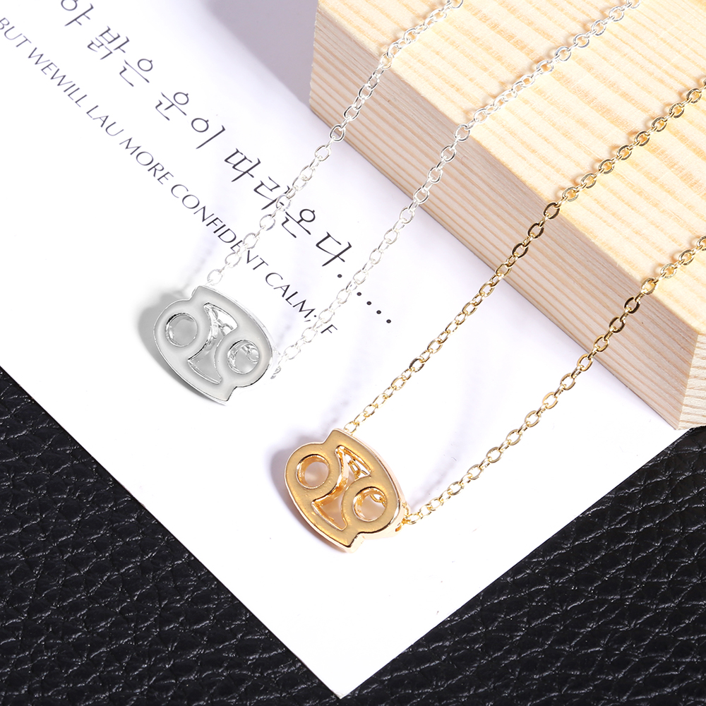 Collier pendentif signe du zodiaque pour hommes et femmes, horoscope, bélier, lion, 12 constellations, bijoux pour enfants, de Noël, directe