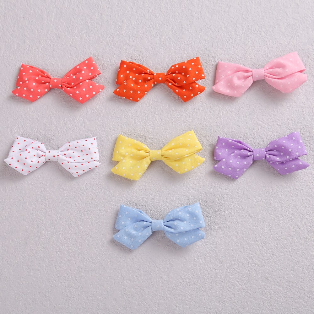 Pinzas para el pelo de lunares para niña, lazos para el pelo, pasador infantil, horquillas para niño pequeño, accesorios para el cabello para bebé Kawaii