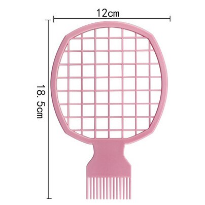 Twisted Braid Barbershop Double Ended Twist Up Comb: Pink