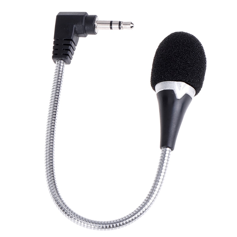 3.5mm Jack Mini Flexibele Capaciteit Microfoon Microfoon voor Mobiele Telefoon PC Laptop Notebook Podcast Skype Chat 1PCS Microfoon