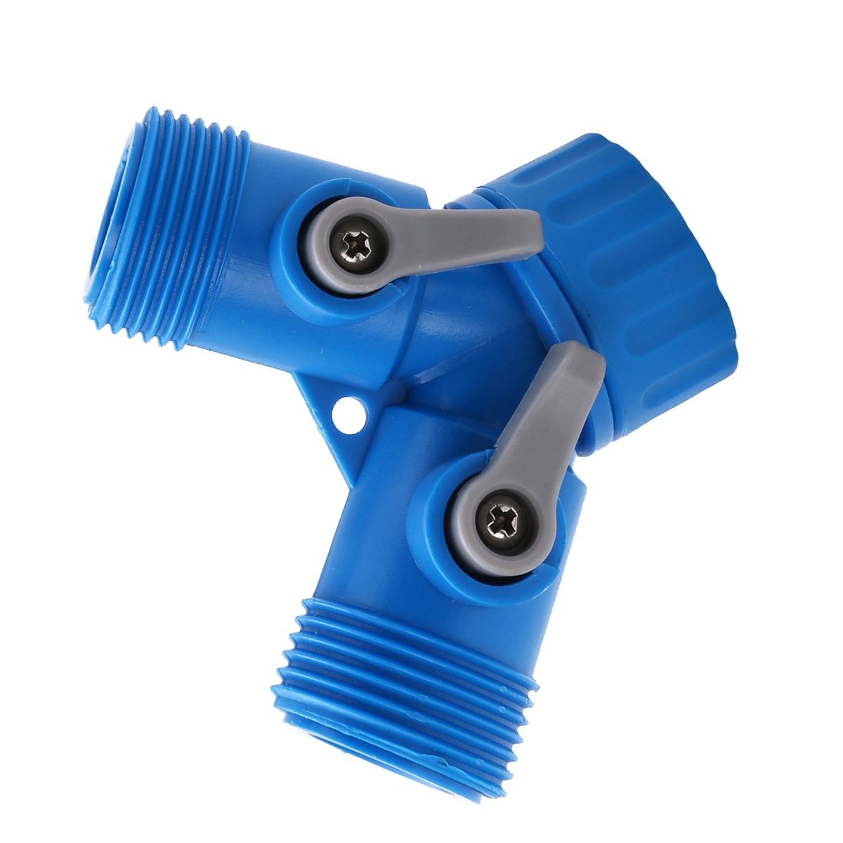 Y-type 3- weg slangadapters met kliksysteem voor dubbele afsluitkleppen, kraanaansluiting voor tuinirrigatiegereedschap