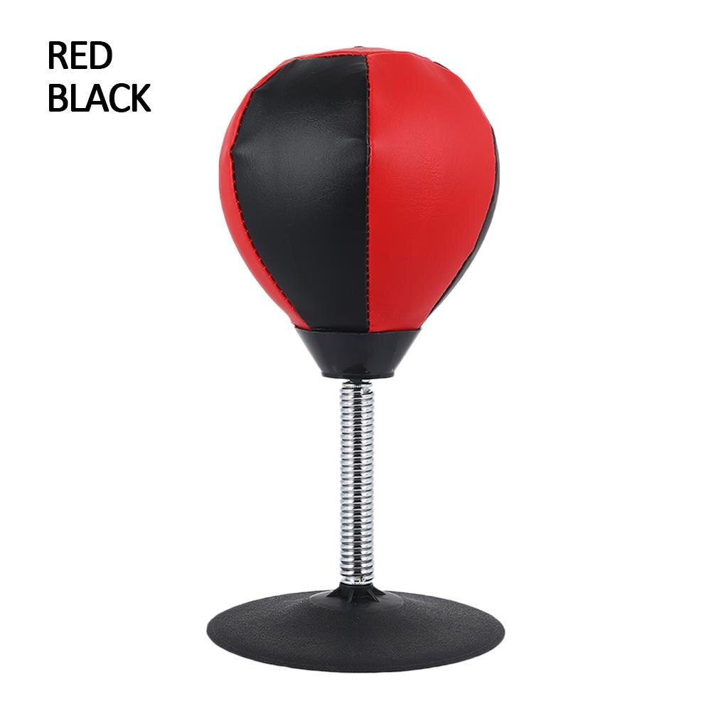 Boxing Ball Mini Boxing Ball Exercise Home Sport Pu Table Boxing Ball Relax Office Stress Reduction Entertainment Desktop: red black