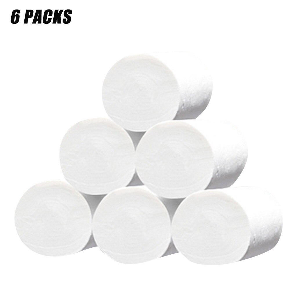 White Toilet Paper Toilet Roll Tissue Roll Pack Of 6 4Ply Paper Towels Tissue Household Toilet Paper Toilet Tissue Paper