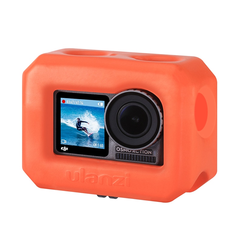 Oranje EVA Beschermhoes Voor DJI Osmo Action Water Floaty Cover Sport Camera Accessoires Shell Float voor Zwemmen