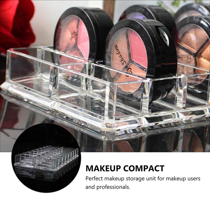 Transparante 16- rooster losse poeder opbergdoos acryl lippenstift displayrek
