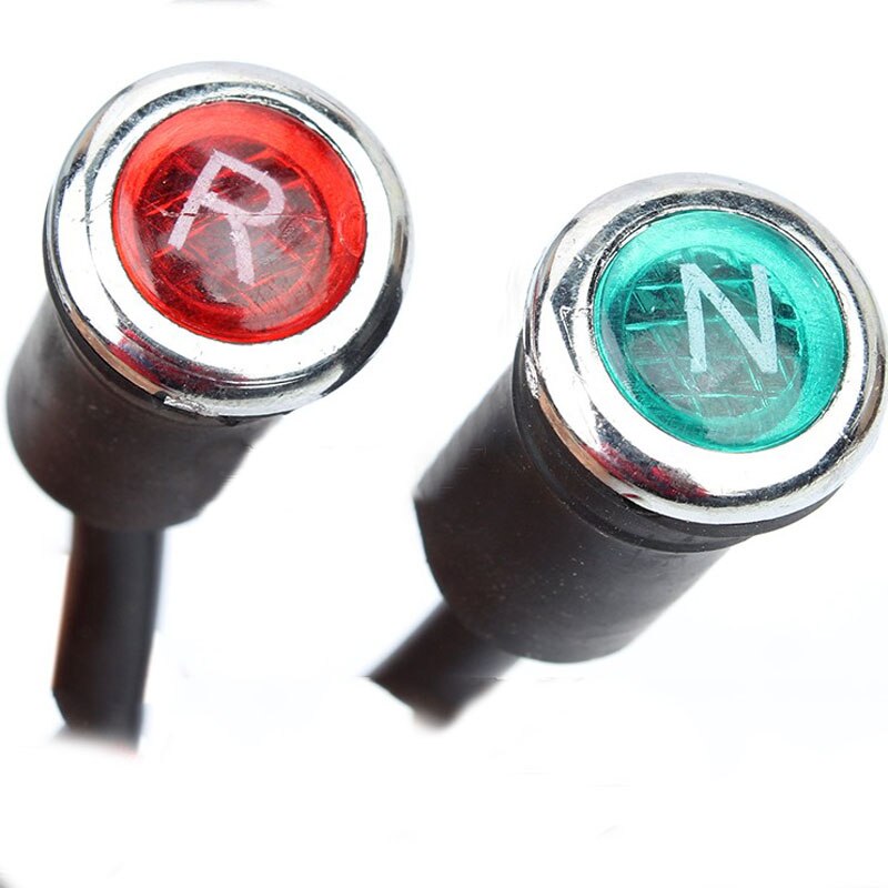 Indicador de marcha atrás de diodo neutro, accesorios modificados para coche, ATV, mono, motocicleta todoterreno, 2 piezas