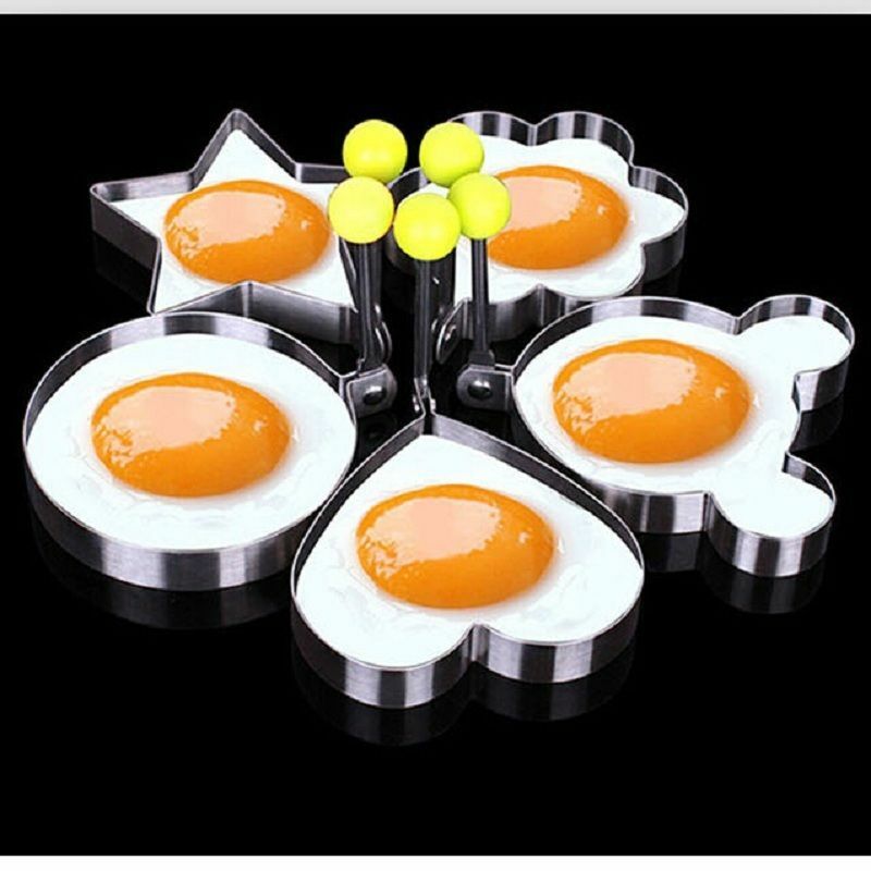 Le plus oeuf frit crêpe shaper en acier inoxydable Shaper moule moule cuisine anneaux coeur