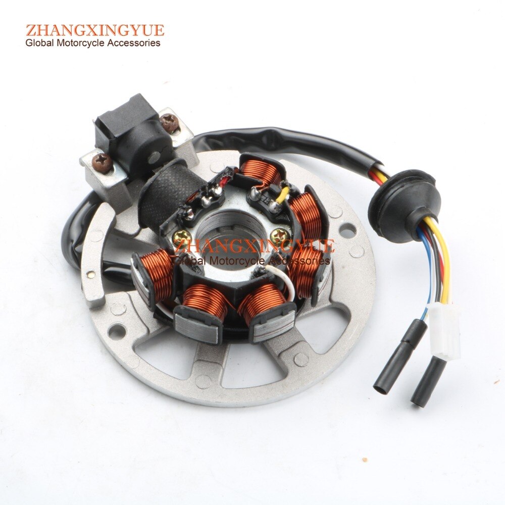7 kela 6 johdin ac magneto staattori yamaha aeroxille 50 akseli 50 tuulta 50 jog 50 r ac jog  rr 50 lc neos 50 miksi 50 zuma 50 2t