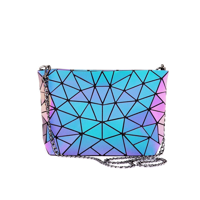 Realer, conjunto de bolsos de mano para mujer, bolsos cruzados para mujer, , bolso de hombro luminoso geométrico, bolso femenino y bolso de mano con cartera: messenger bag-1