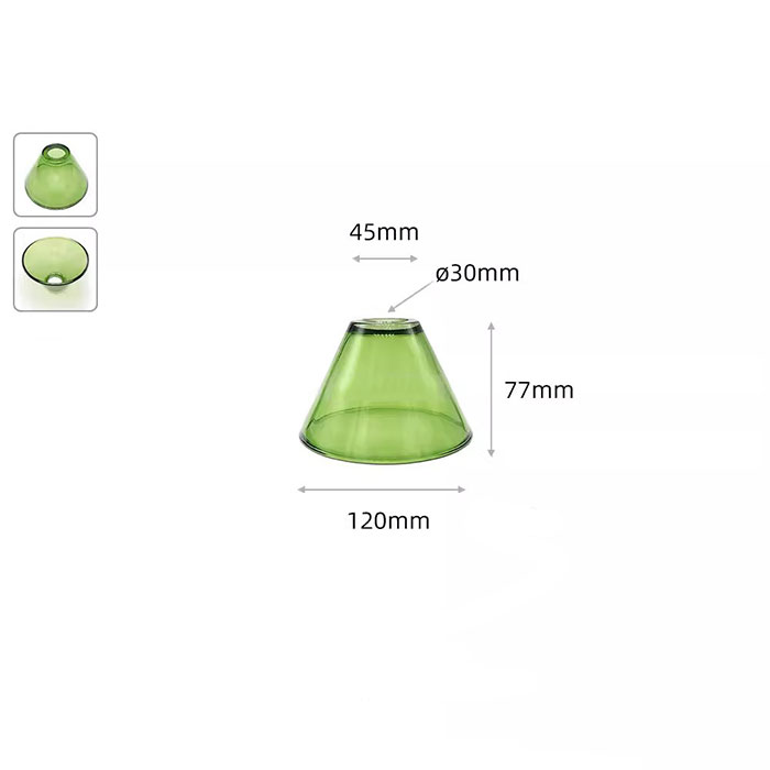 Clear Frost 30mm opening E14 Glass Lamp Shades Replacement,Green Amber 3cm Hole Glass Lampshade Cover for E12 Candle Wall Lights: WHITE