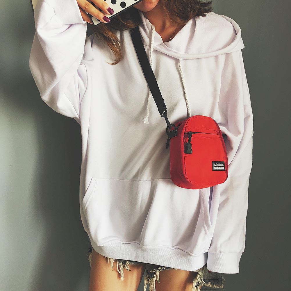 de las mujeres de la Multi-bolsillos mensajero bolsas de bandolera en bandolera de Color de de pecho paquete para niñas adolescentes.