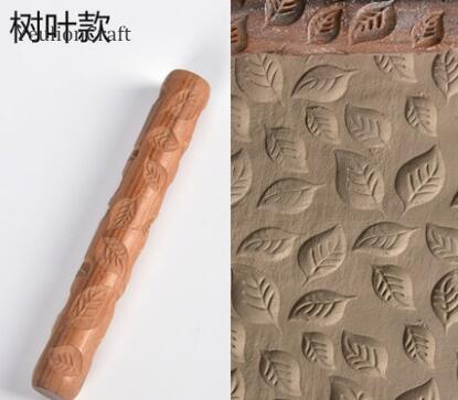 Chzimade træ polymer ler værktøjer akryl forme rullende præget blomst skulptur ler værktøjer: 4