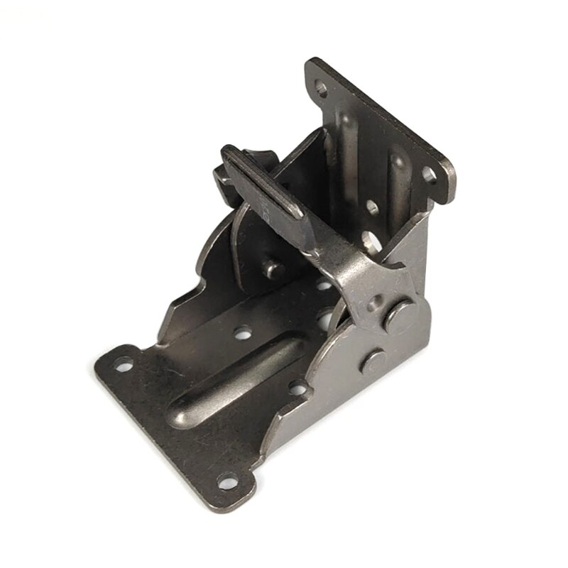 Charnière pliante autobloquante à 90 degrés, support de pied de chaise en métal, pour Tables de travail, lits, Tables: Bronze black