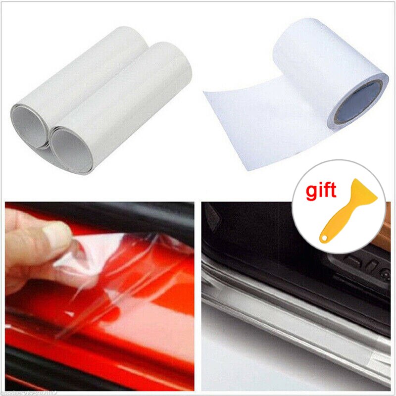 Decals Vinyl Film Anti Scratch Protector Sticker Sill Vehicle Edge DIY Paint Car Paper Vinyl Film Sheet Transparent Set