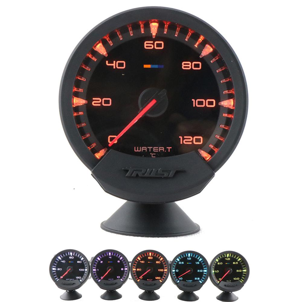 GReddi-medidor automático Sirius Trust de 74mm, 7 colores, Turbo Boost, Volt, temperatura del agua, presión de aceite, RPM, Turbo, relación EGT A/F, indicador de combustible