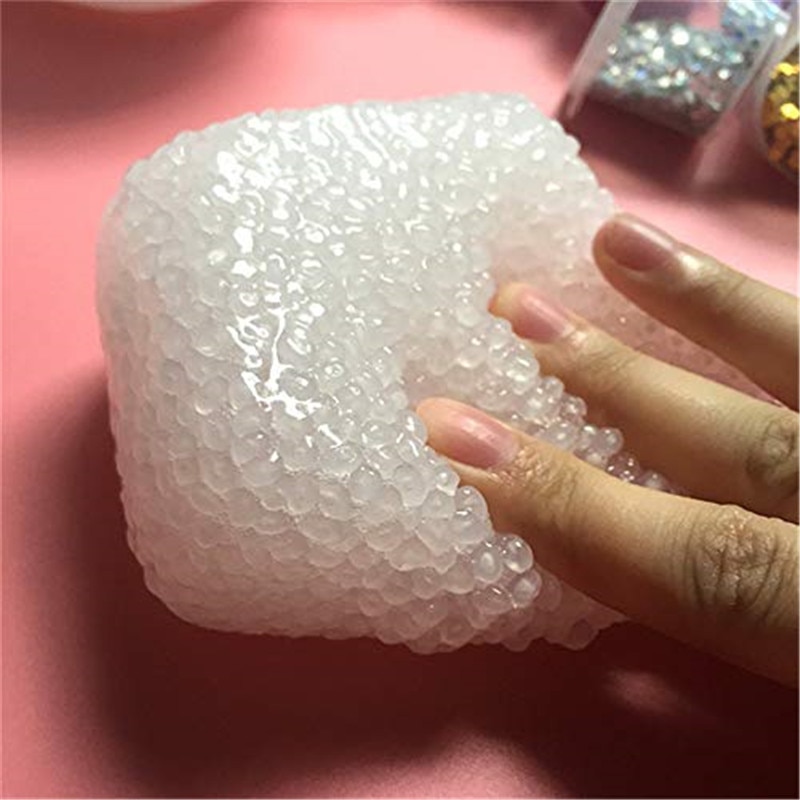 60 Ml Lizun Rijst Modder Schuim Pluizige Slime Deeg Diy Slime Crystal Anti Stress Slib Speelgoed Plasticine Boetseerklei Voor kids